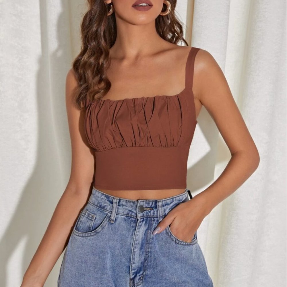 Ruched Bust Cami Top